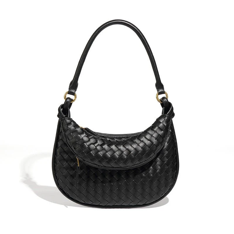 MAC177 Fashionable And Versatile Retro Woven High-end Shoulder Armpit Bag - Image 5