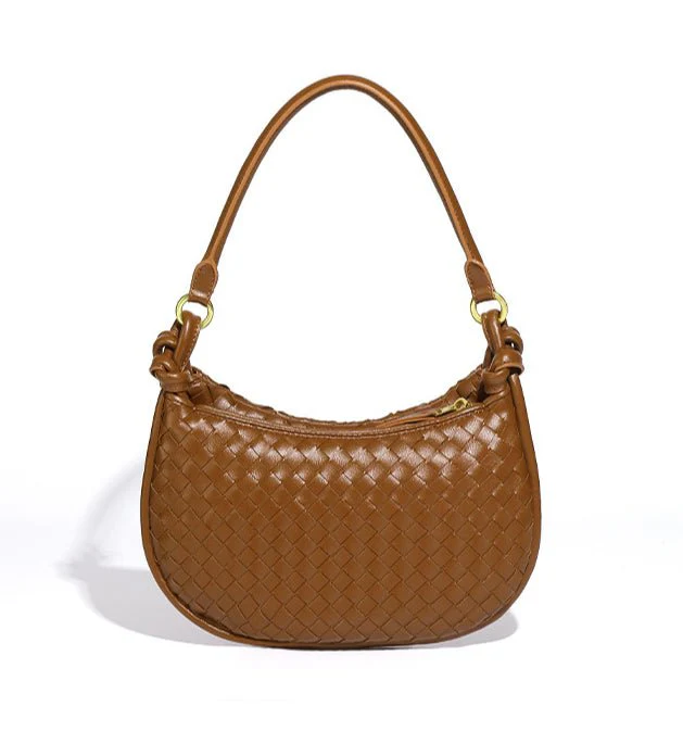 MAC177 Fashionable And Versatile Retro Woven High-end Shoulder Armpit Bag - Image 7