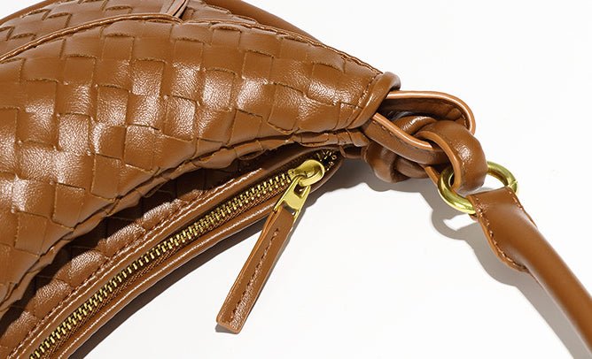 MAC177 Fashionable And Versatile Retro Woven High-end Shoulder Armpit Bag - Image 8