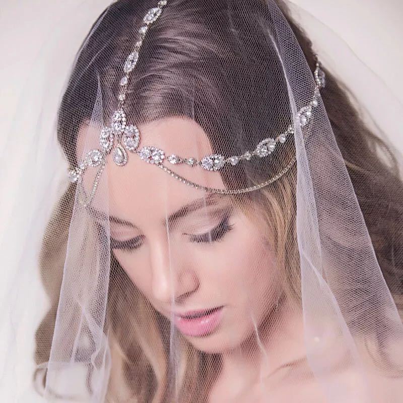 MAC188 Rhinestone Multi-Layered Drop Headband - Image 4