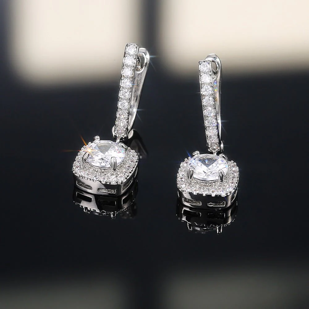 Micropaved Zirconia Versatile Earrings(MAC191) - Image 12