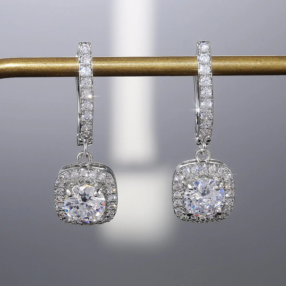 Micropaved Zirconia Versatile Earrings(MAC191) - Image 14