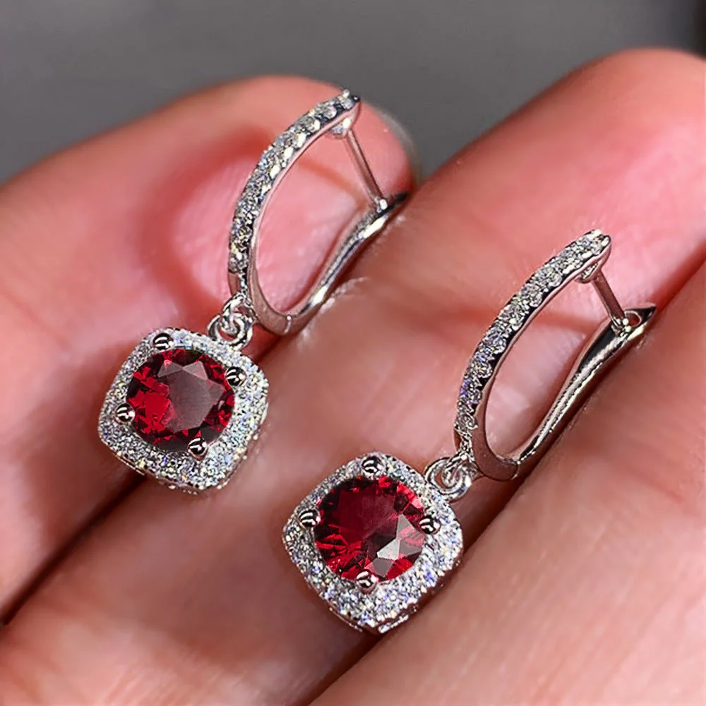 Micropaved Zirconia Versatile Earrings(MAC191) - Image 2