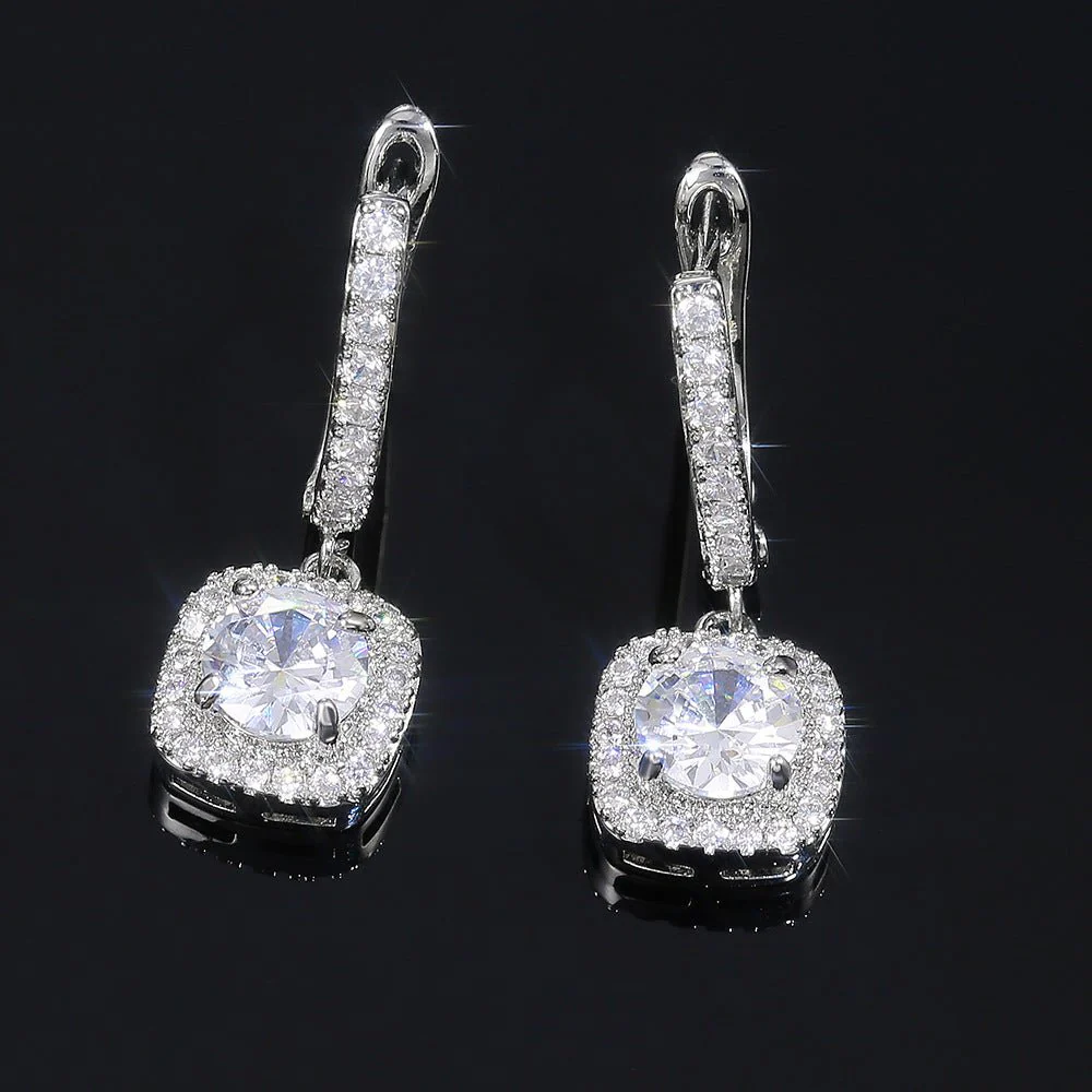 Micropaved Zirconia Versatile Earrings(MAC191) - Image 4