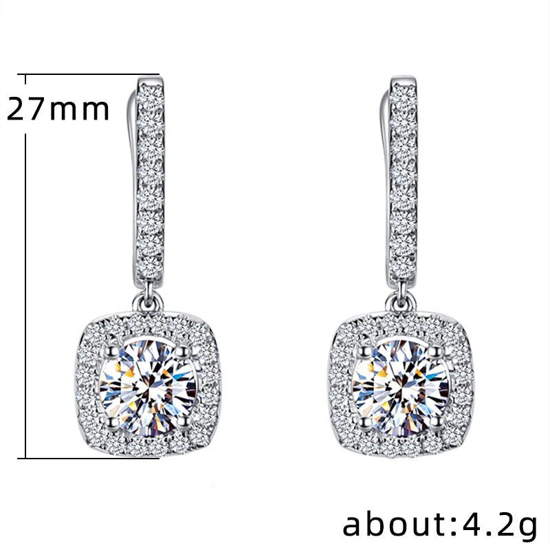 Micropaved Zirconia Versatile Earrings(MAC191) - Image 5