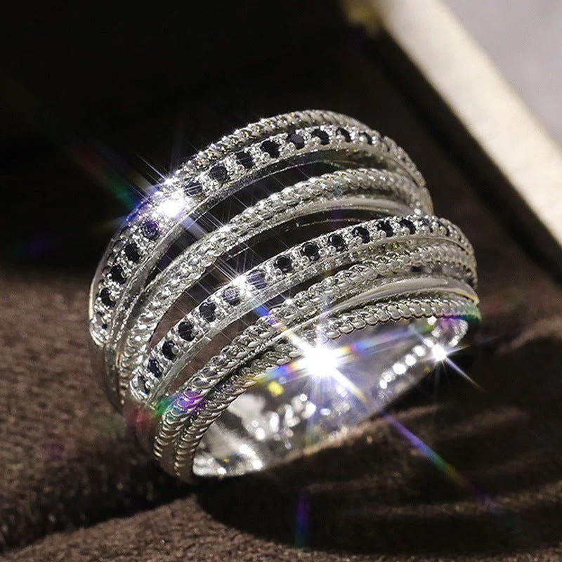 Crossed Zirconia Ring(MAC192) - Image 4