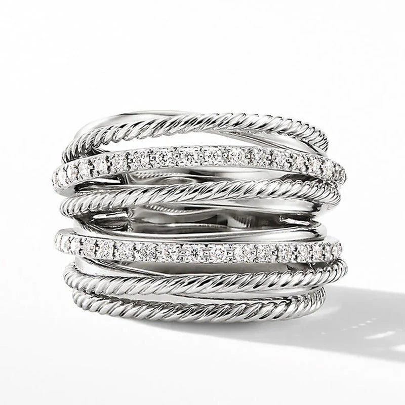 Crossed Zirconia Ring(MAC192) - Image 6