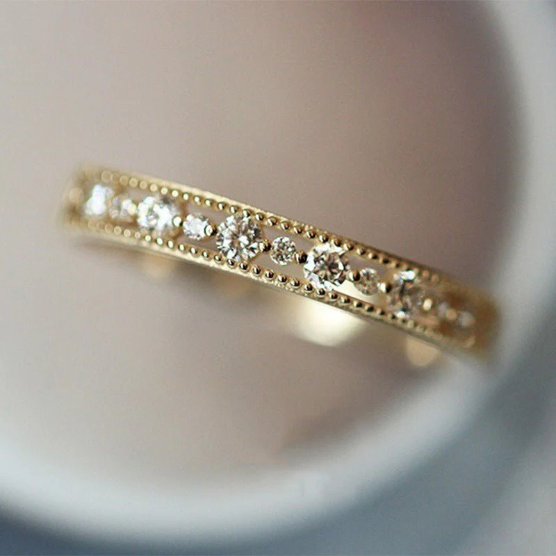 Light Luxury Palace Style Hollow Carved Lace Ring(MAC193) - Image 3