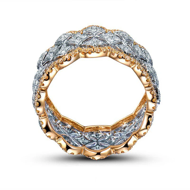 Palace Style Dazzling Star Lace Honeycomb Ring(MAC194) - Image 3