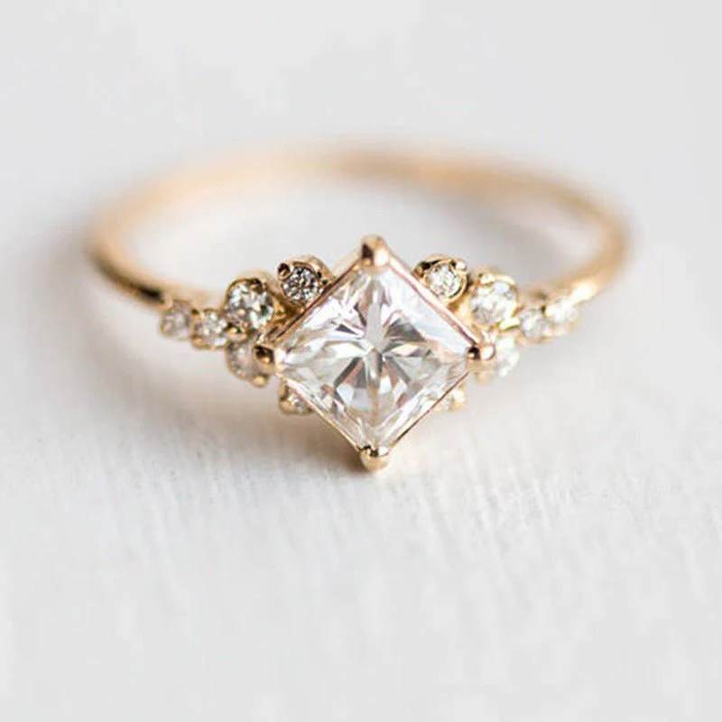 Luxurious Square Zirconia Ring(MAC196) - Image 2