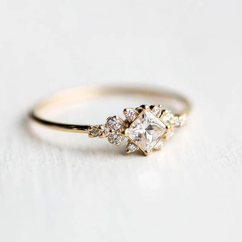 Luxurious Square Zirconia Ring(MAC196) - Image 6
