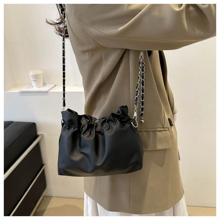 Versatile Chain Shoulder Crossbody Pleated Cloud Bag(MAC201) - Image 14