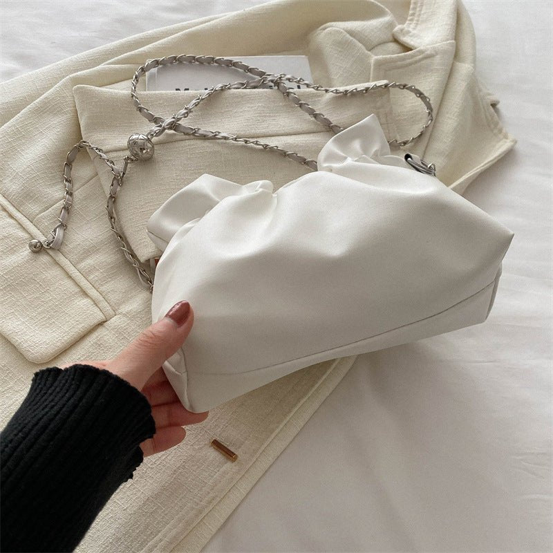 Versatile Chain Shoulder Crossbody Pleated Cloud Bag(MAC201) - Image 3