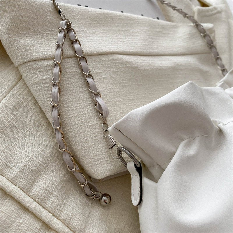 Versatile Chain Shoulder Crossbody Pleated Cloud Bag(MAC201) - Image 4