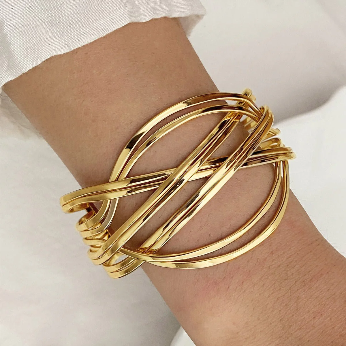 Bohemian Style Exaggerated Alloy Bracelet(MAC205) - Image 6