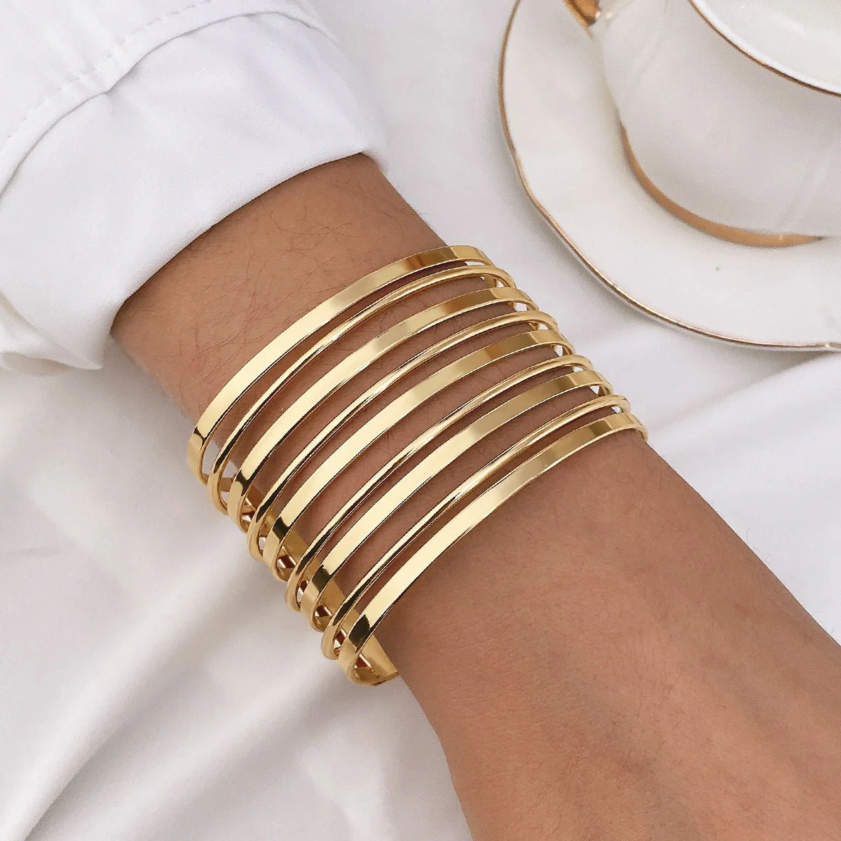 Bohemian Style Exaggerated Alloy Bracelet(MAC205) - Image 7