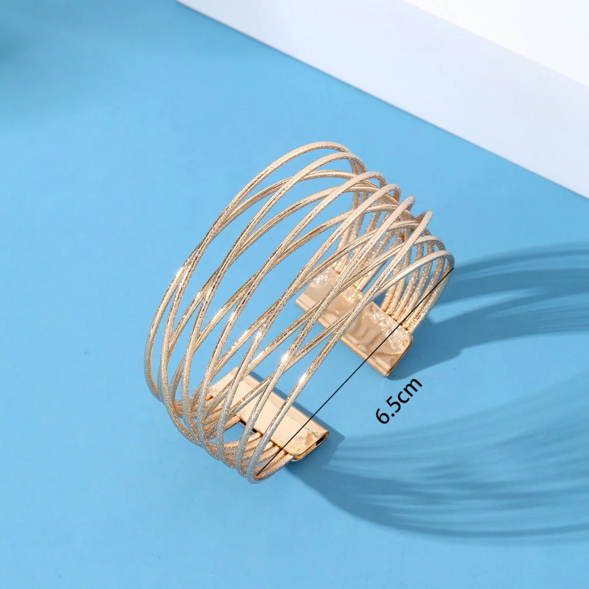 Minimalist Multi-layered Hollow Opening Geometric Bracelet(MAC210) - Image 2