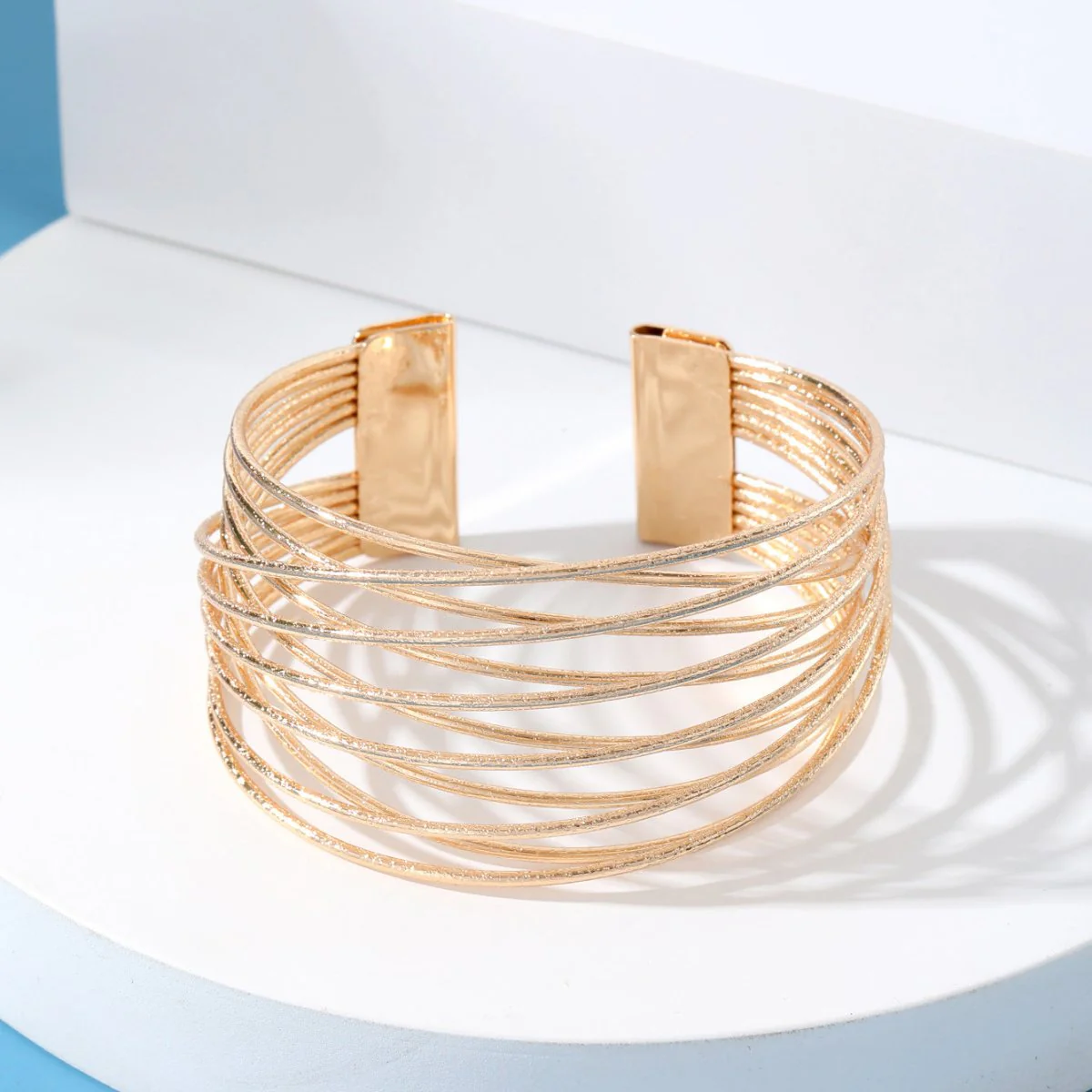 Minimalist Multi-layered Hollow Opening Geometric Bracelet(MAC210) - Image 3