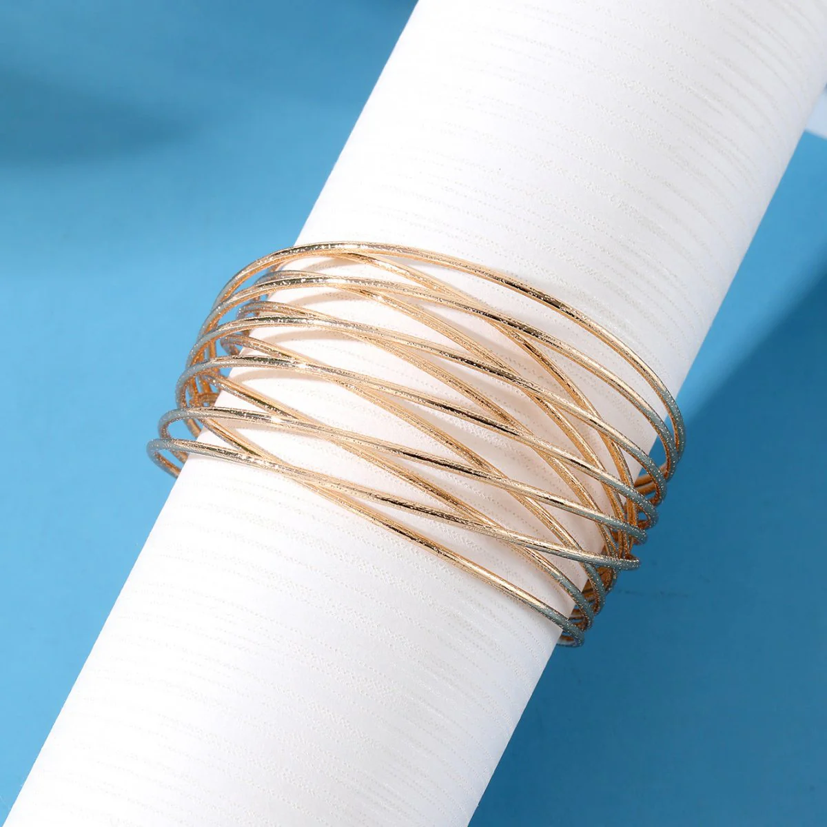 Minimalist Multi-layered Hollow Opening Geometric Bracelet(MAC210) - Image 4