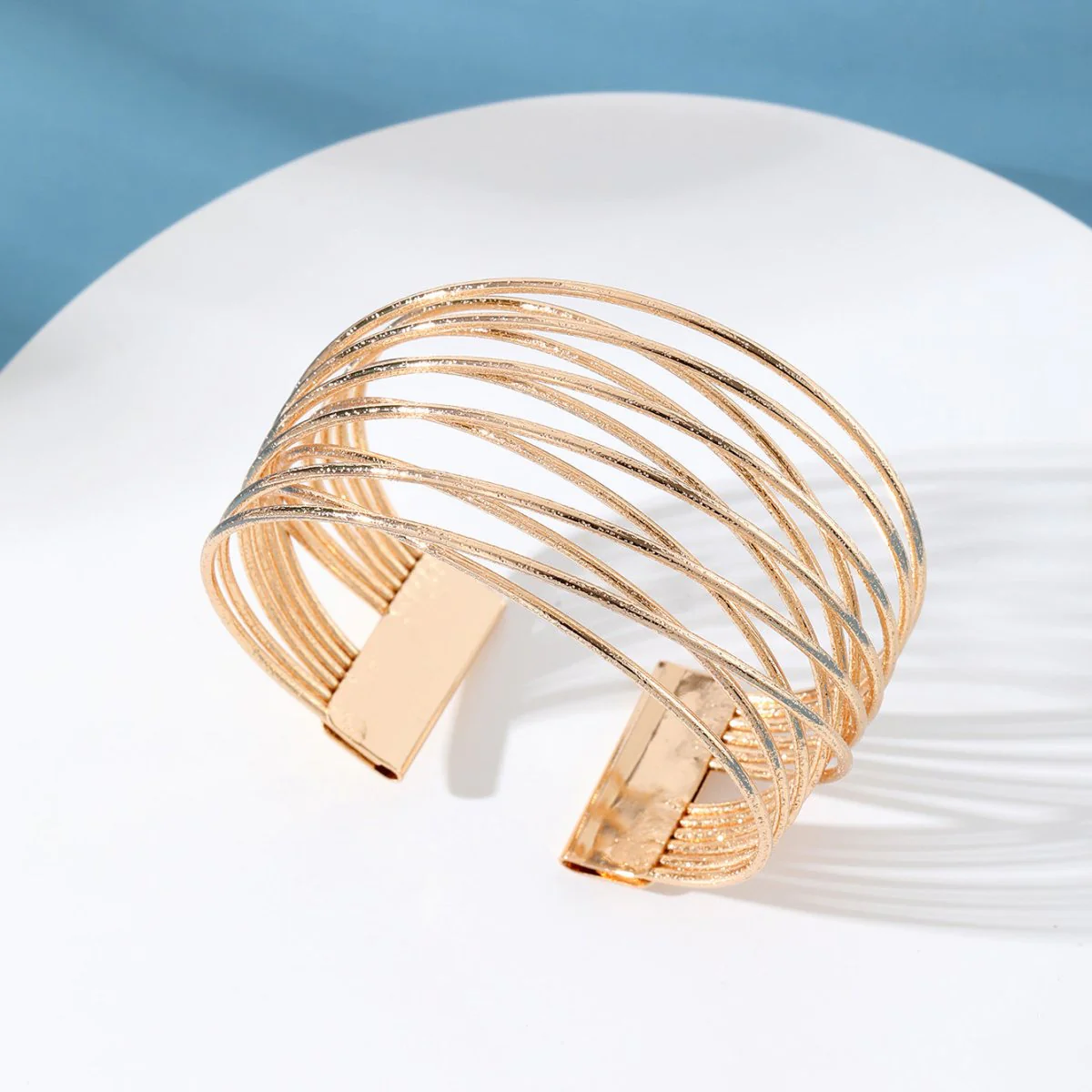 Minimalist Multi-layered Hollow Opening Geometric Bracelet(MAC210) - Image 5