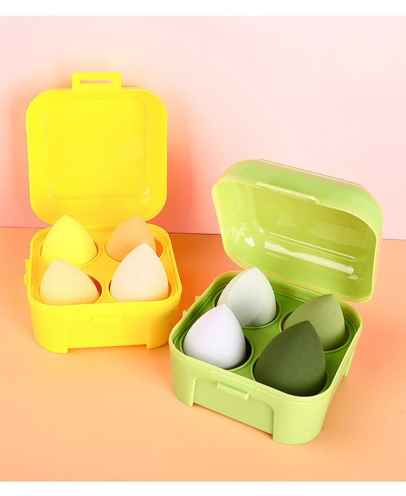Makeup Sponge Set with Storage Case – 4/8-Piece Blender Kit for Foundation & Concealer (MMU039) - Image 12