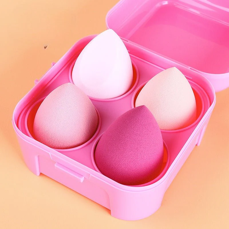 Makeup Sponge Set with Storage Case – 4/8-Piece Blender Kit for Foundation & Concealer (MMU039) - Image 3