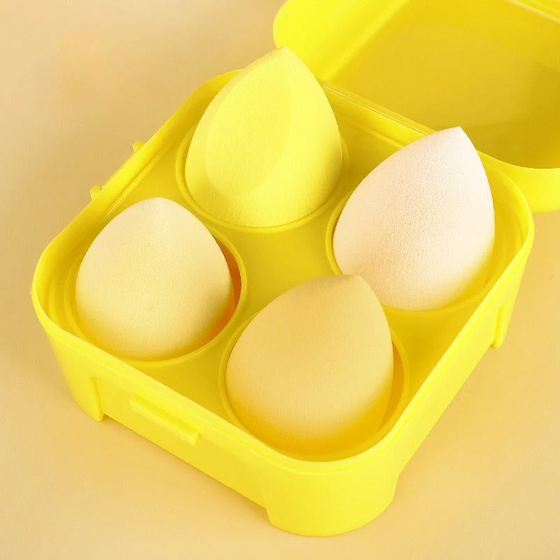 Makeup Sponge Set with Storage Case – 4/8-Piece Blender Kit for Foundation & Concealer (MMU039) - Image 5