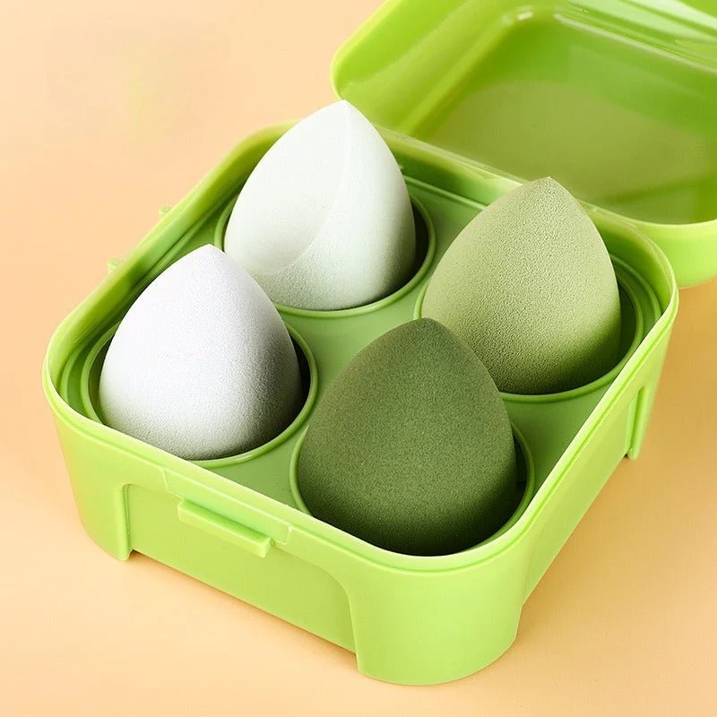 Makeup Sponge Set with Storage Case – 4/8-Piece Blender Kit for Foundation & Concealer (MMU039) - Image 6