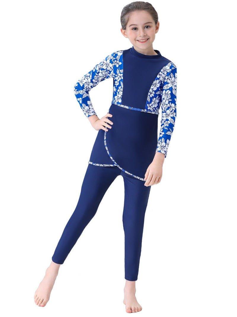MB009 Children's Beach Conservative Swimsuit - Image 3