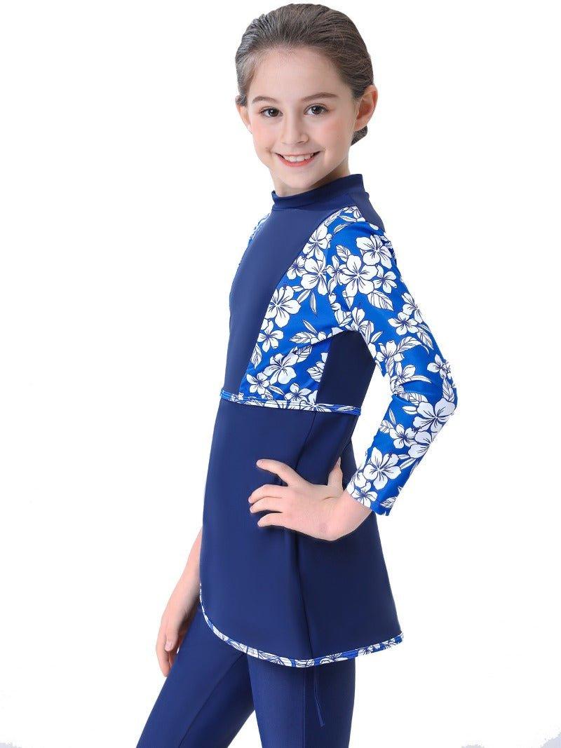 MB009 Children's Beach Conservative Swimsuit - Image 4