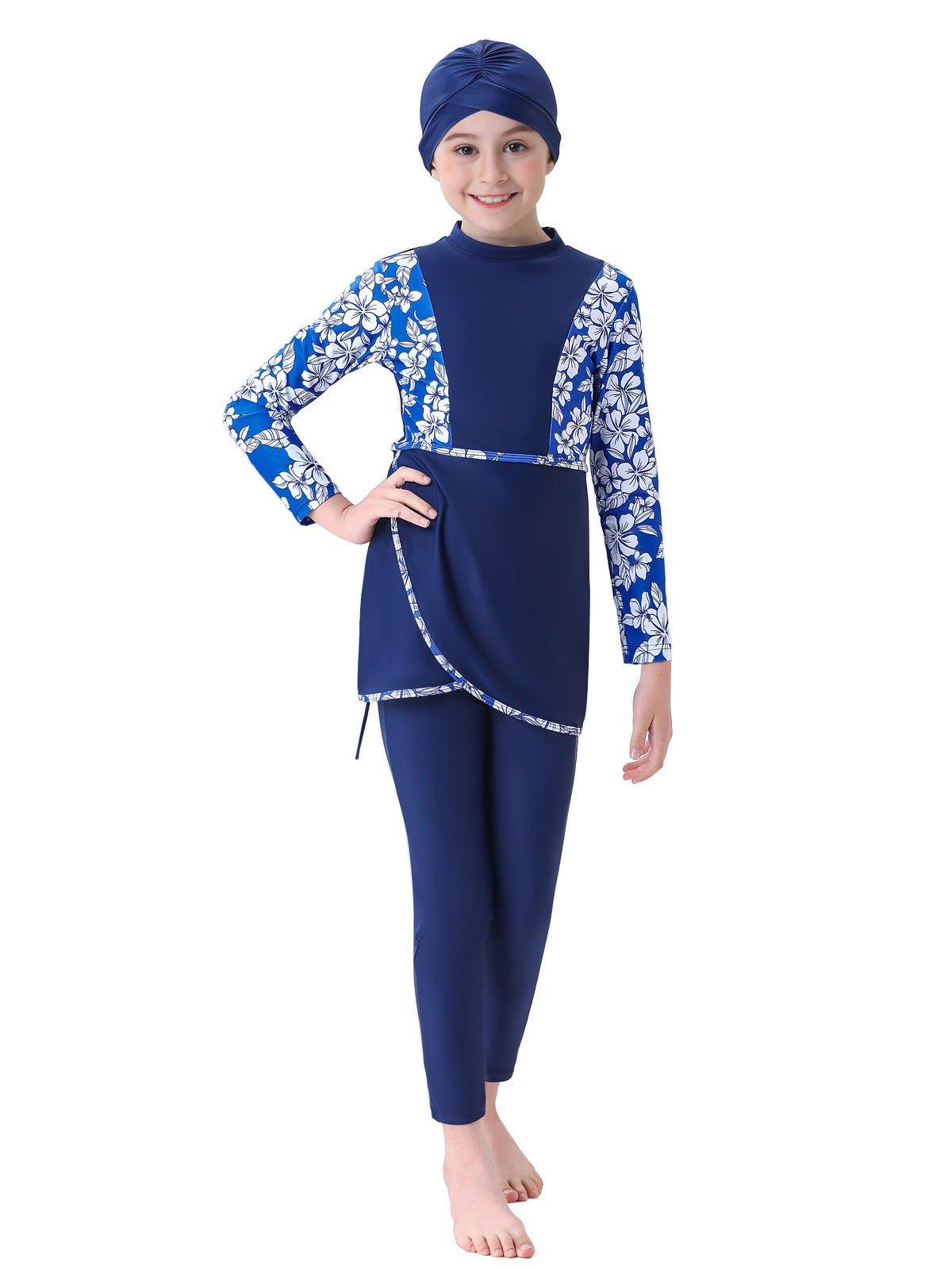 MB009 Children's Beach Conservative Swimsuit - Image 9