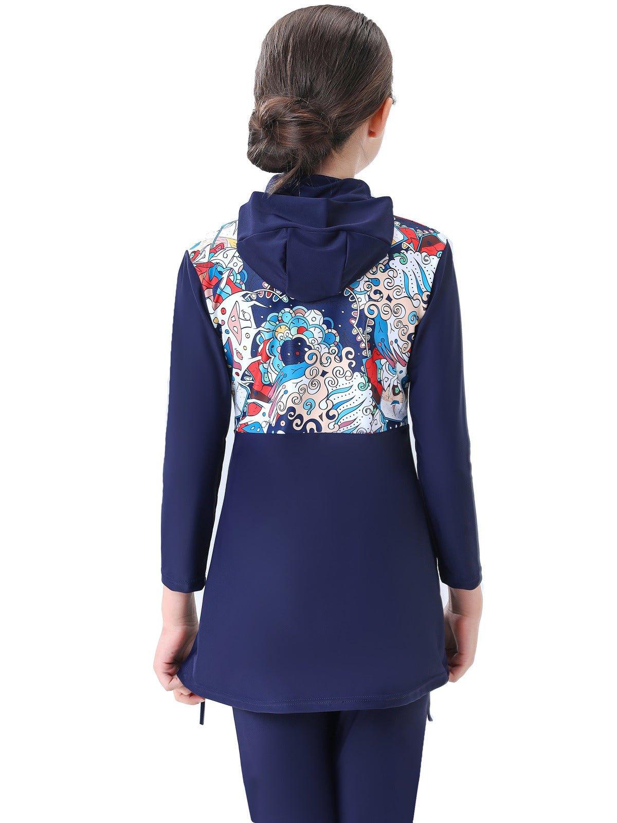 MB011 Children's Beach Conservative Swimsuit - Image 7