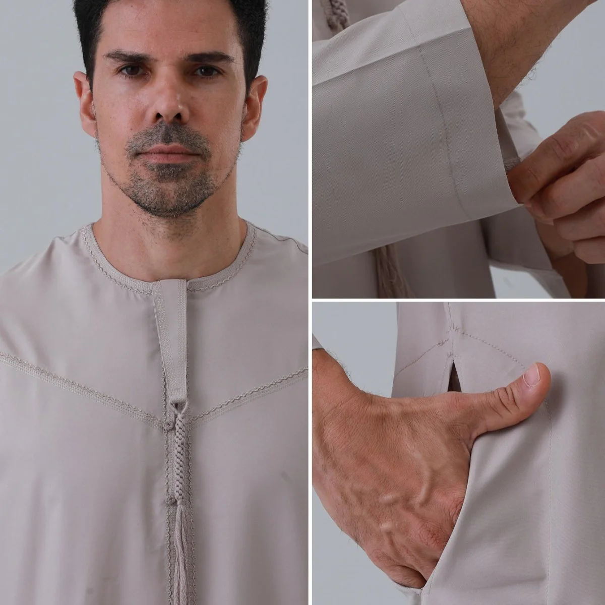 Men's Classic Solid Thobe Collection (MT035) - Image 11