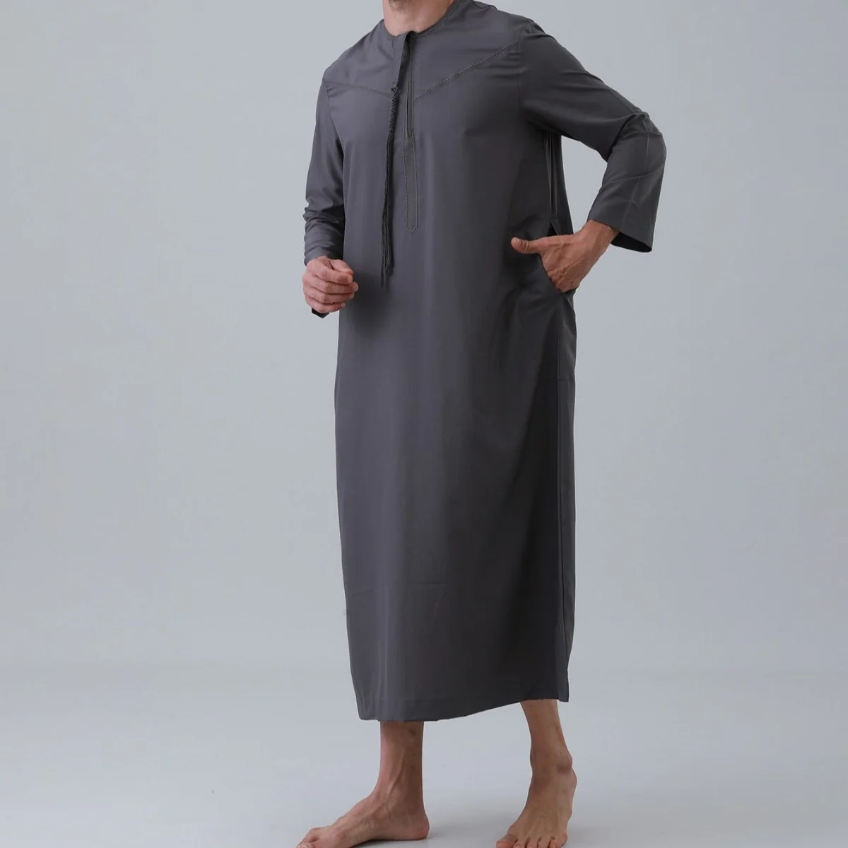 Men's Classic Solid Thobe Collection (MT035) - Image 13