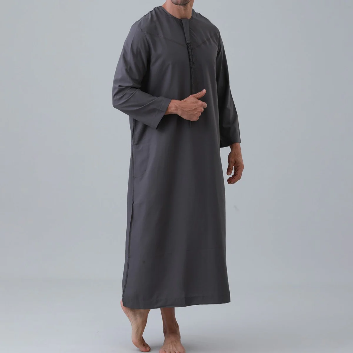 Men's Classic Solid Thobe Collection (MT035) - Image 15