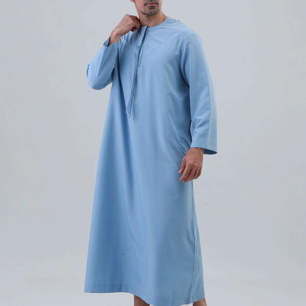 Men's Classic Solid Thobe Collection (MT035) - Image 18