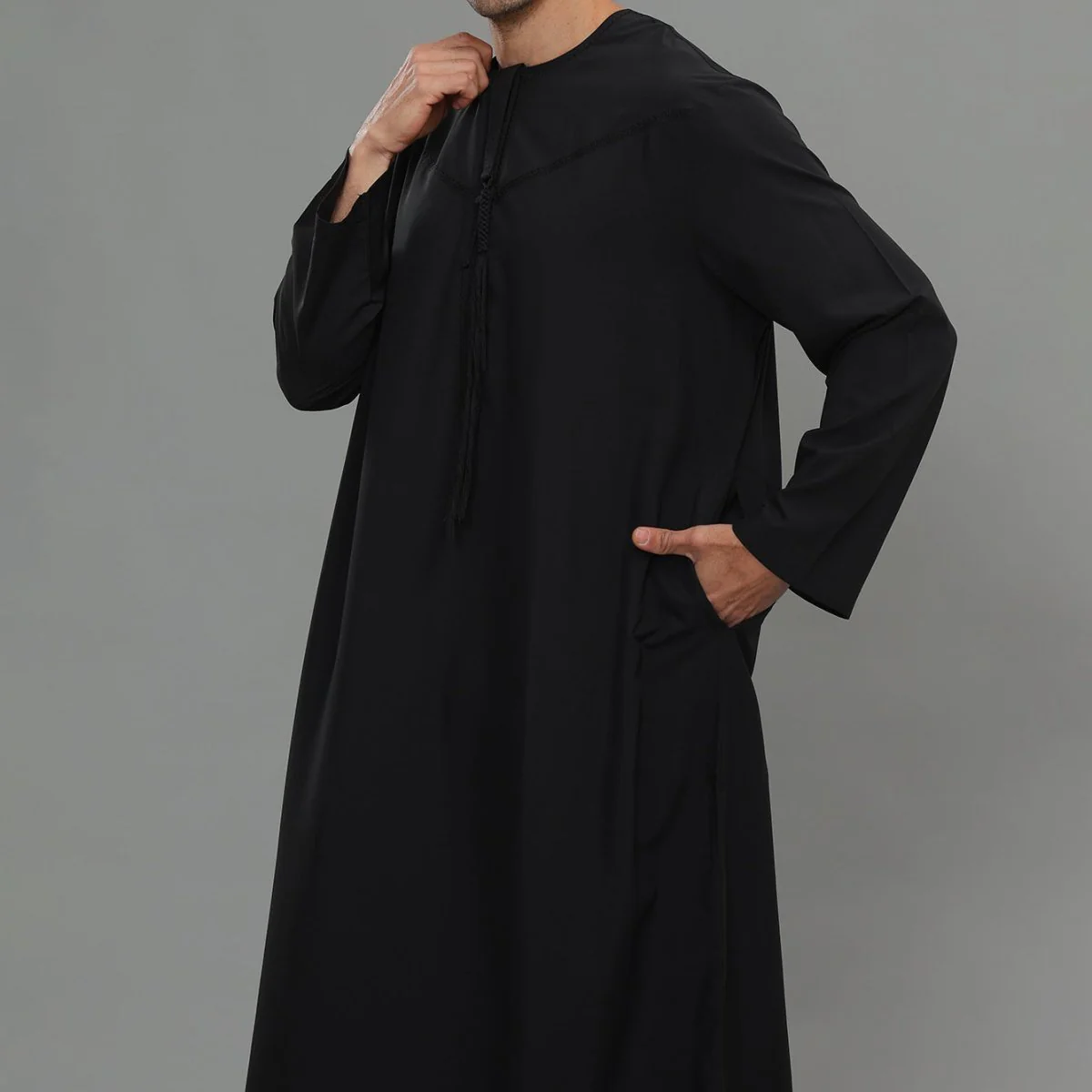 Men's Classic Solid Thobe Collection (MT035) - Image 7