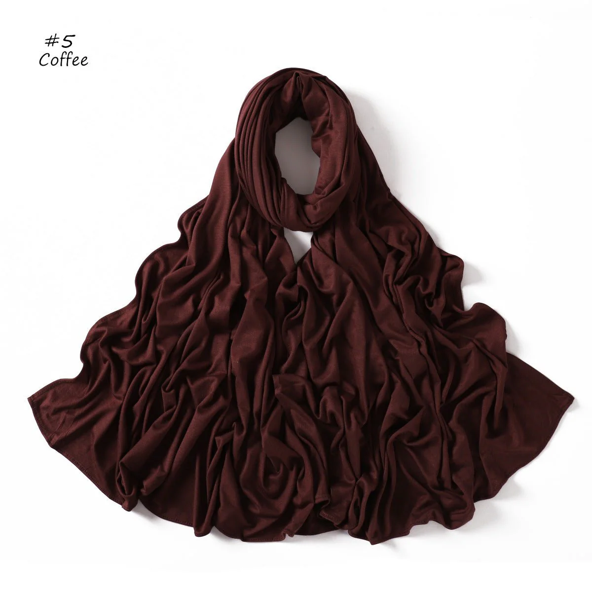 Mercerized Cotton Hijab Scarf - Breathable & Soft Modal Edge Wrap (MH126) - Image 10