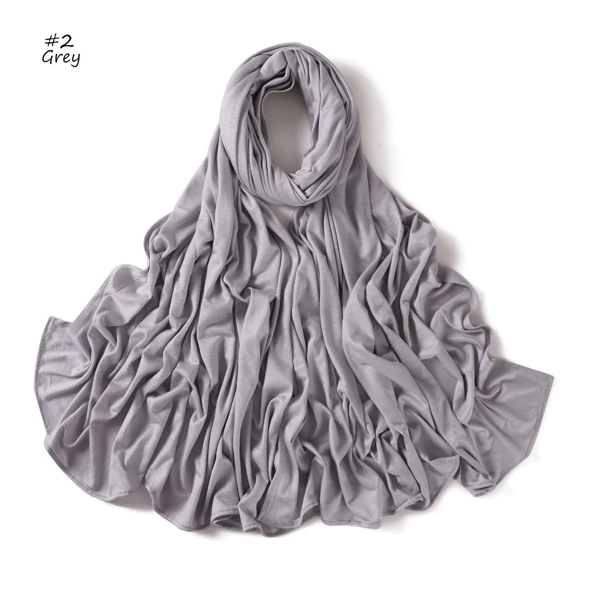 Mercerized Cotton Hijab Scarf - Breathable & Soft Modal Edge Wrap (MH126) - Image 7