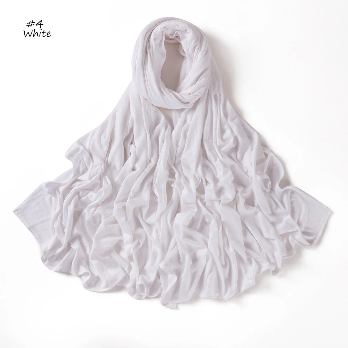 Mercerized Cotton Hijab Scarf - Breathable & Soft Modal Edge Wrap (MH126) - Image 9