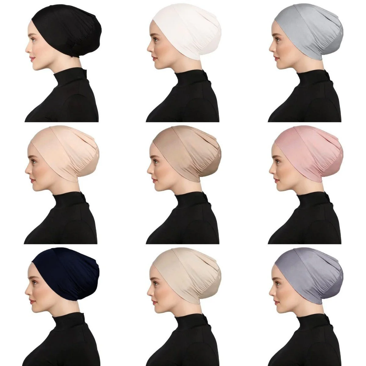 Mercerized Cotton Under Cap | Muslim Hijab Bonnet(MH199) - Image 3