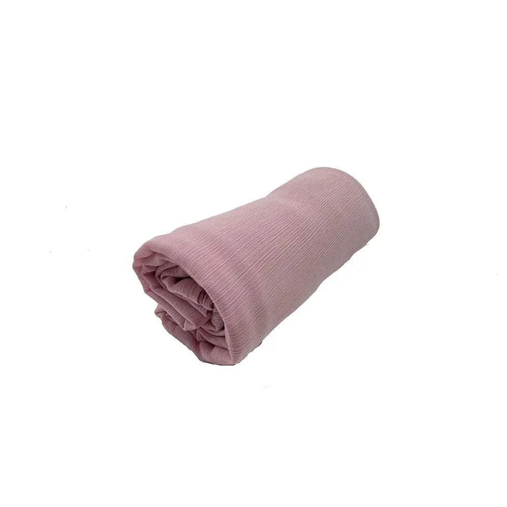 Crepe Scarf Crinkle Chiffon Hijab for Women Shawls Ripple Pleated (MH003) - Image 36