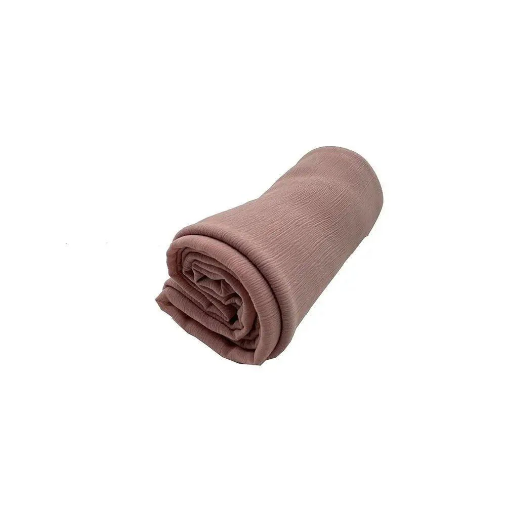 Crepe Scarf Crinkle Chiffon Hijab for Women Shawls Ripple Pleated (MH003) - Image 37