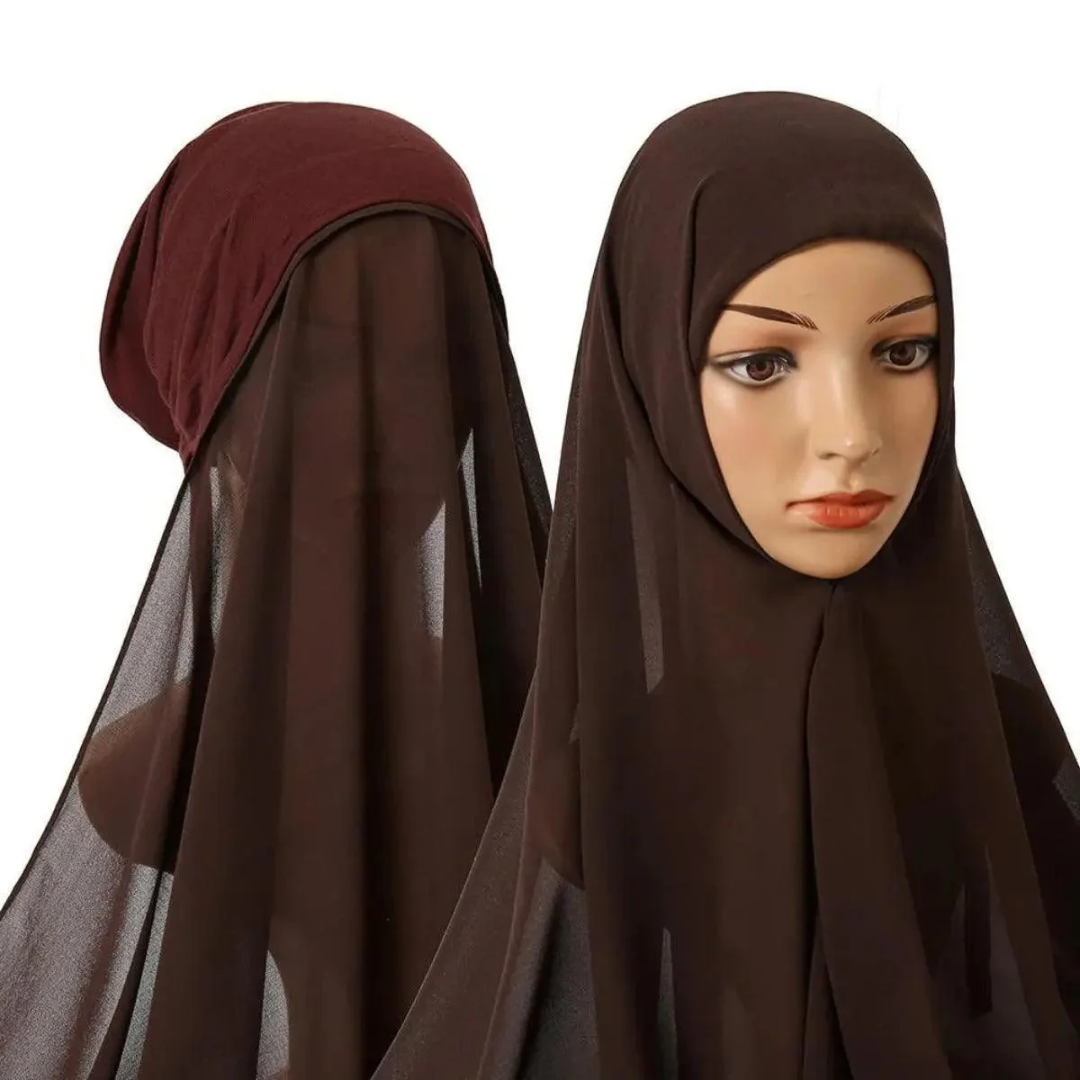 Chiffon Instant Hijab with Modal Undercap (MH004) - Image 11