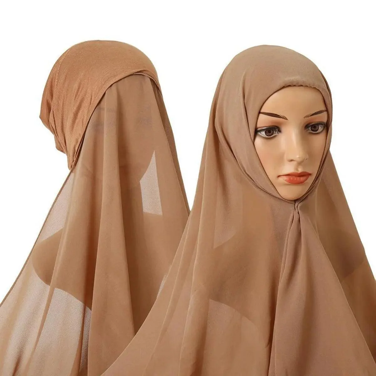 Chiffon Instant Hijab with Modal Undercap (MH004) - Image 13