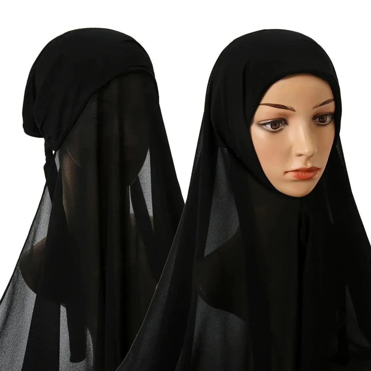 Chiffon Instant Hijab with Modal Undercap (MH004) - Image 7