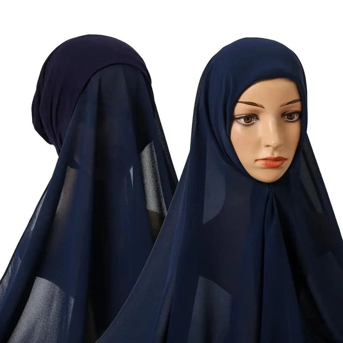 Chiffon Instant Hijab with Modal Undercap (MH004) - Image 8