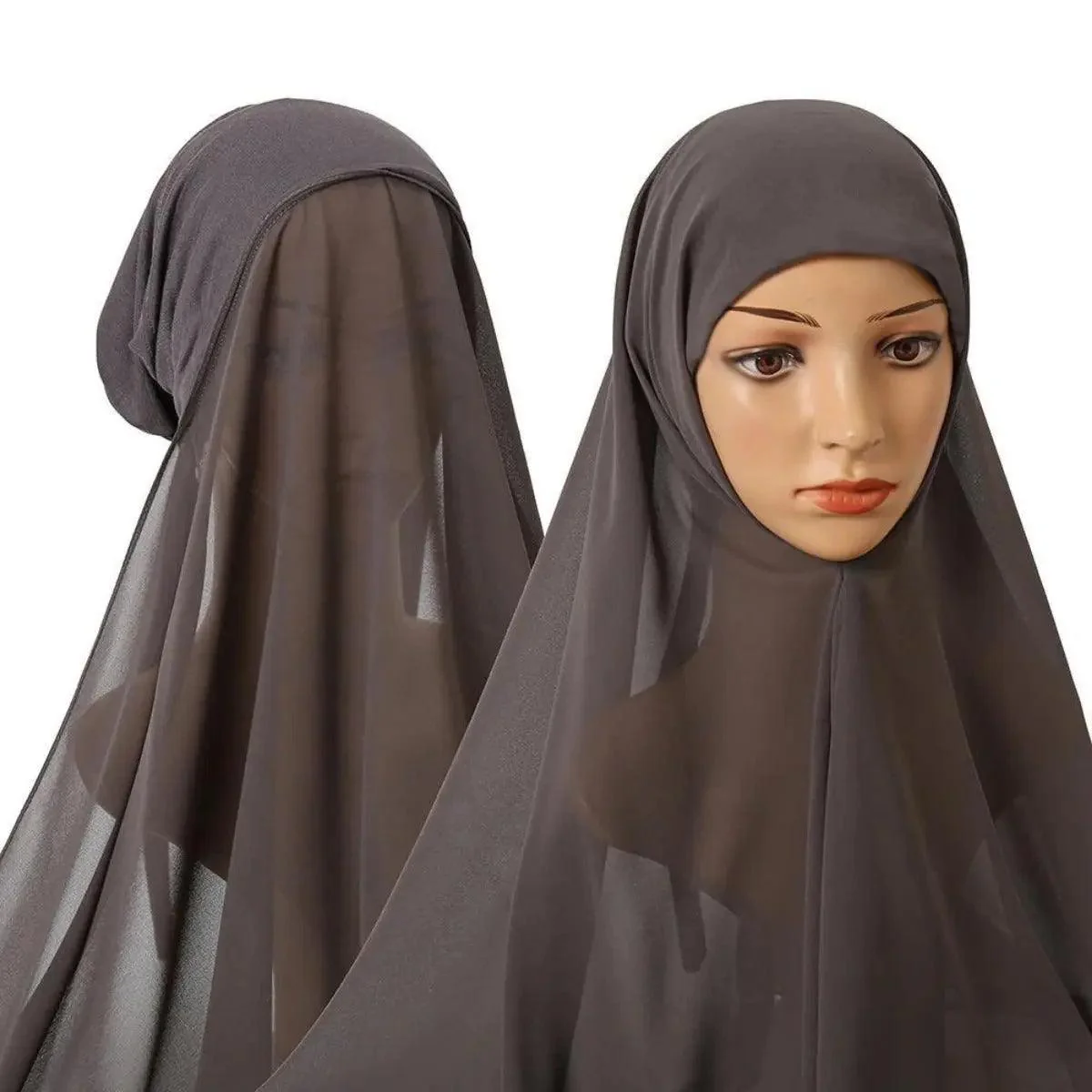 Chiffon Instant Hijab with Modal Undercap (MH004) - Image 9