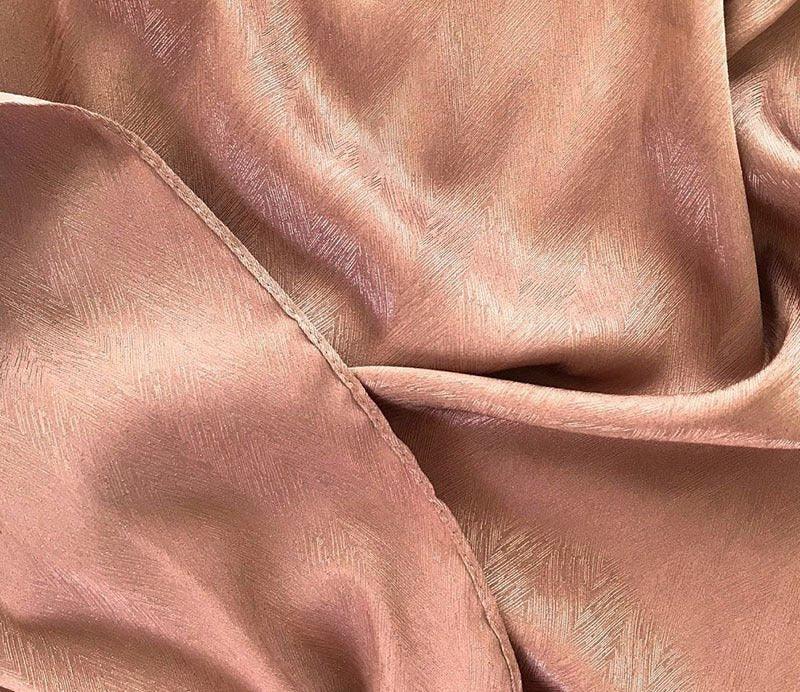 MH009 Satin Jacquard Wavy Pattern Muslim Hijab - Image 2