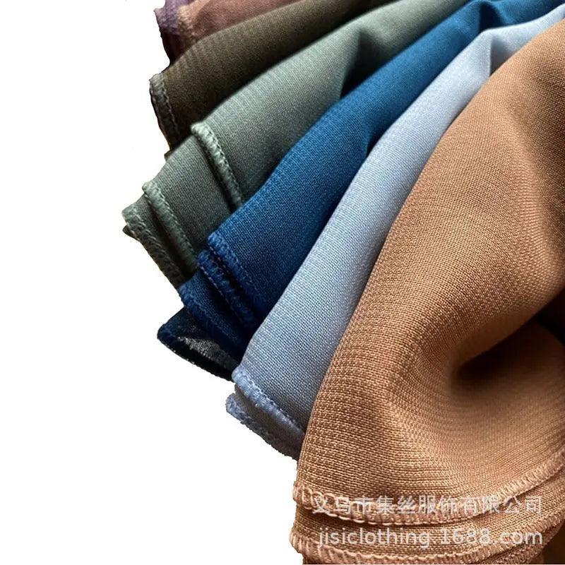Composite Silk Chiffon Scarf  Classics Hijab (MH021) - Image 5